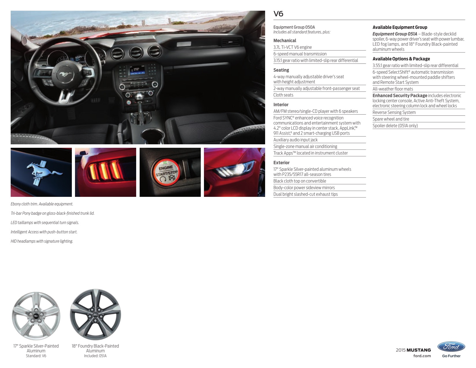 2015 Ford Mustang Brochure Page 13